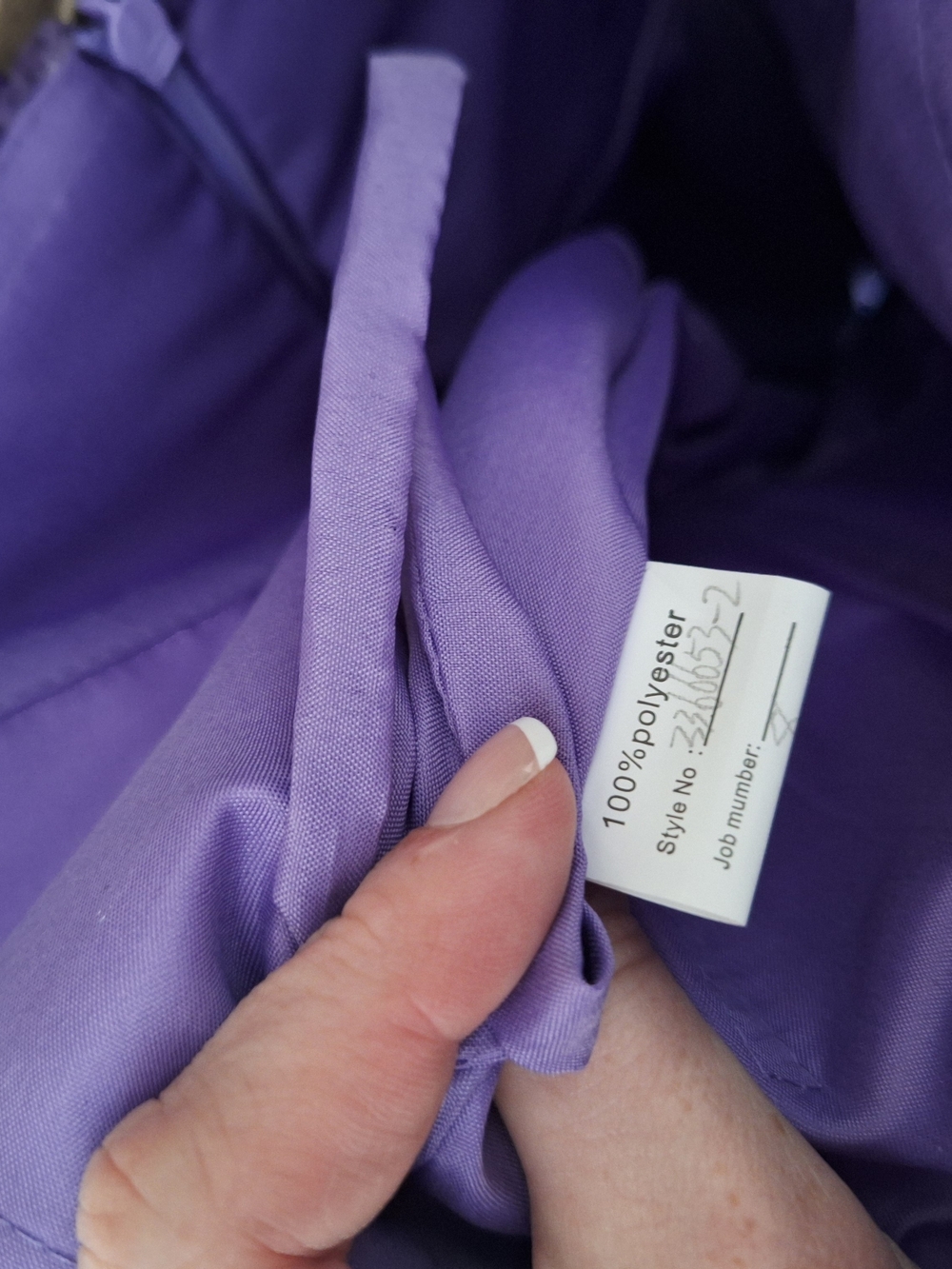 Purple Sequin Fit-and-Flare Mini Dress Size 8 - Picture 6 of 6